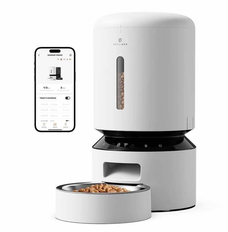 Petlibro Granary Smart vandsk�l og foderautomat til hund og kat Hvid Automatisk foderautomat til k�ledyr #2