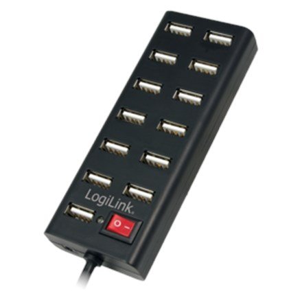 LogiLink UA0126 interface hub USB 2.0 480 Mbit/s Sort #2