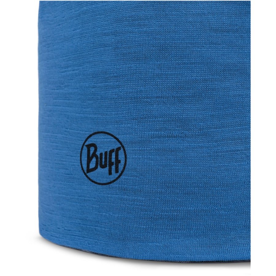 Czapka dziecięca BUFF MERINO LIGHTWEIGHT BEANIE MULTISTRIPES ROYAL-GRAPHITE   one size #1