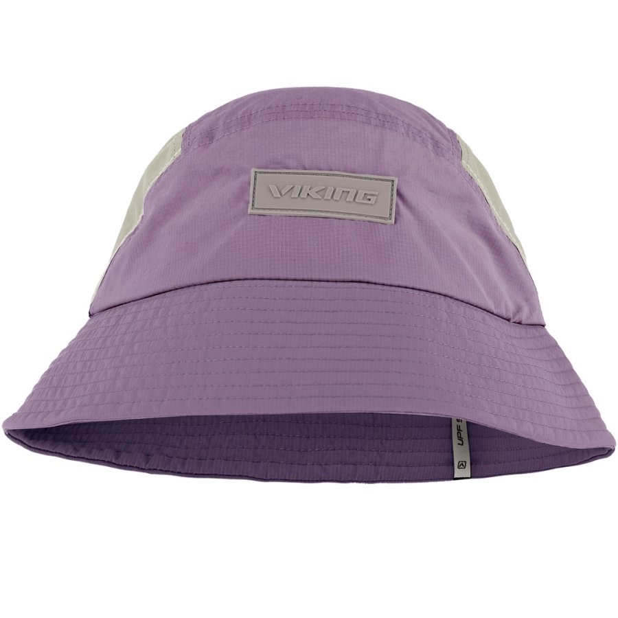 Czapka kapelusz dla dorosłych VIKING Floyen fioletowo beżowa   S/M #1