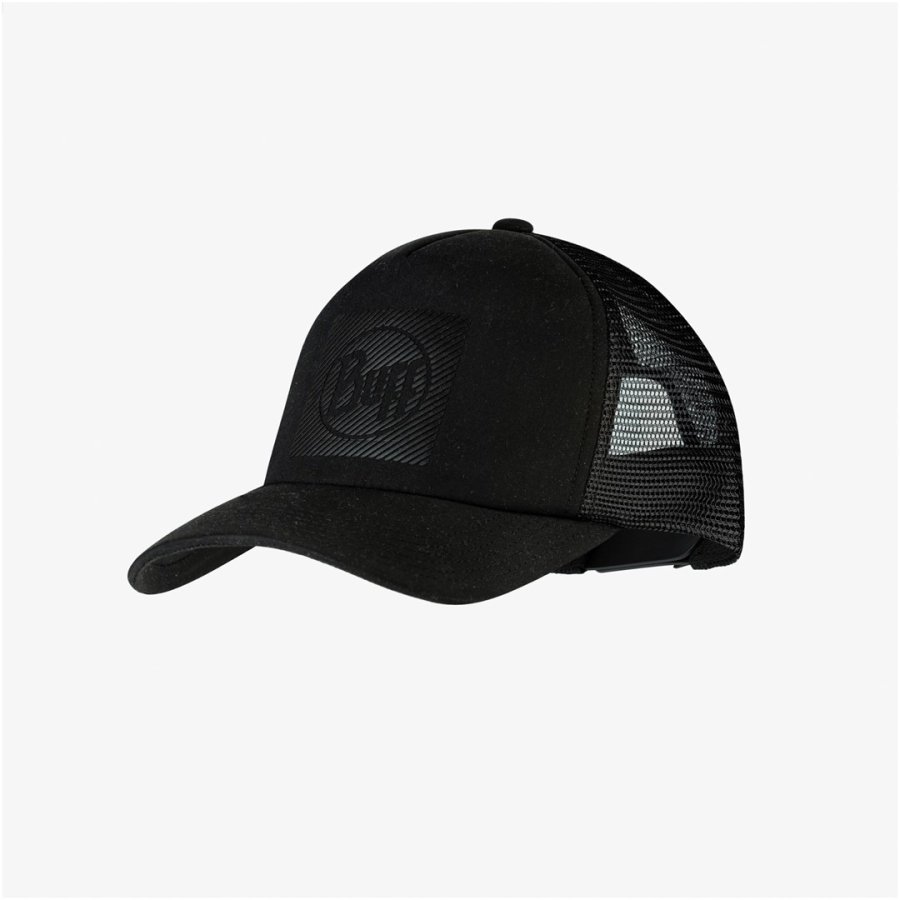 Dziecięca czapka z daszkiem BUFF TRUCKER CAP MITT BLACK   one size #1