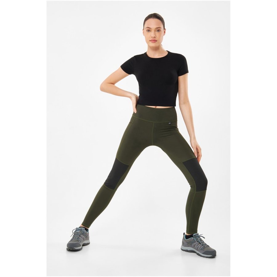 Legginsy damskie VIKING Levanta Lady khaki   XL #1