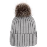 Czapka damska VIKING Hana Pompon Life Style szara   one size #1