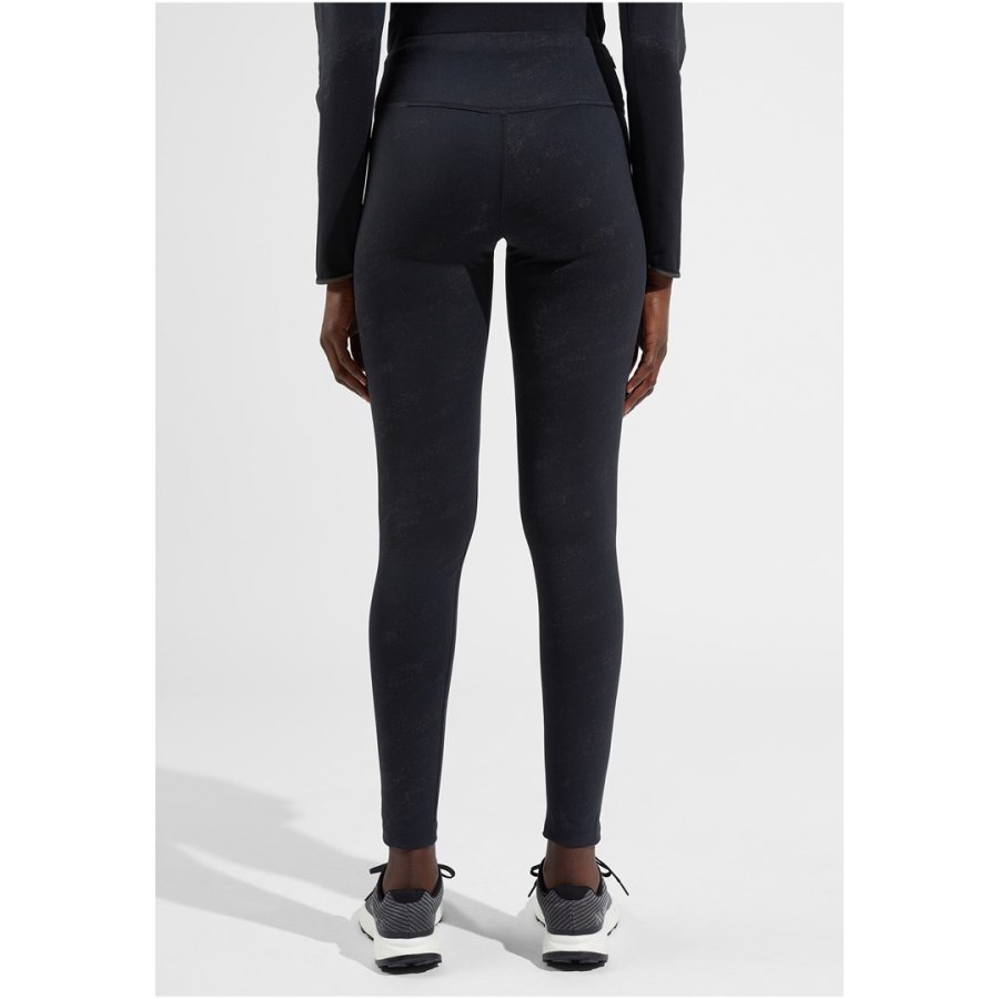 Legginsy damskie Odlo Tights ZEROWEIGHT PRINT REFLECTIVE czarne   M #1
