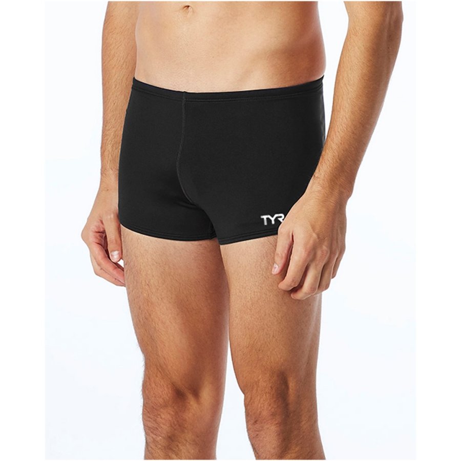 Spodenki pływackie męskie TYR Durafast Elite Solid Square Leg   30 #1