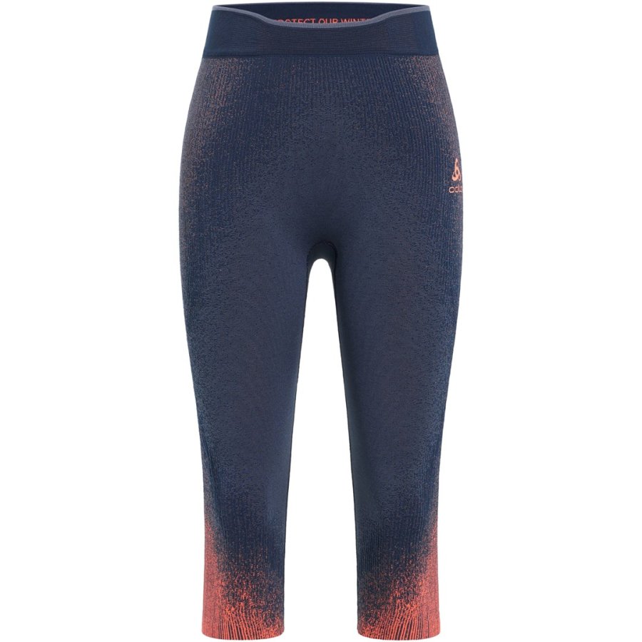 Legginsy termoaktywne damskie Odlo BLACKCOMB ECO granatowy   S #1