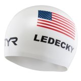 Czepek pływacki TYR Usa silc cap ledecky   one size #1