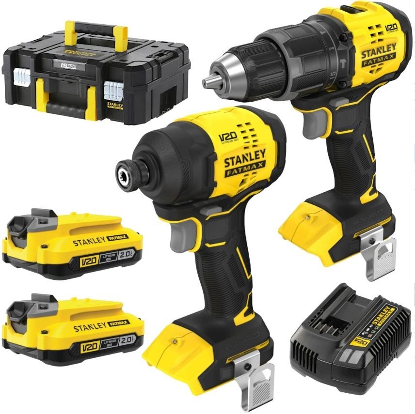 STANLEY ZESTAW V20 (SFMCD716, SFMCD811) 2x2,0Ah PRO-STACK BL #1