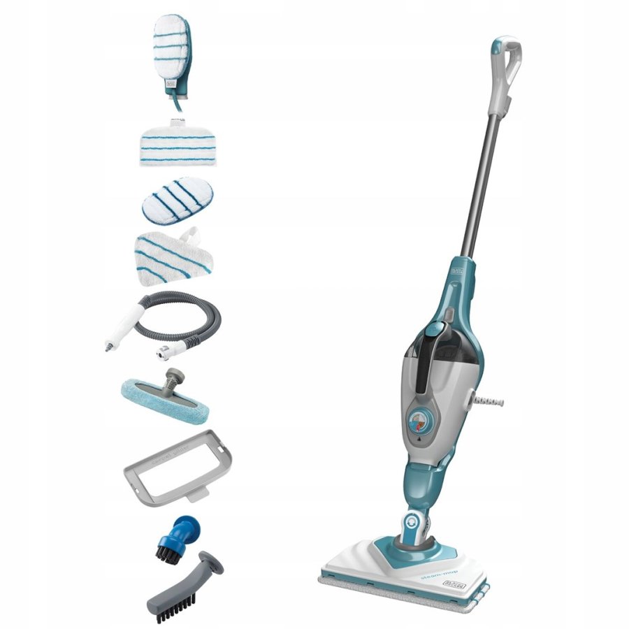 Black & Decker BHSM166DSM damprenser Dampmoppe 0,5 L 1600 W Turkisfarve, Hvid #2