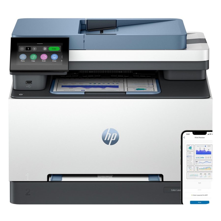 HP LaserJet Pro 3302sdw Tr�dl�st Multifunction Farve Printer, Kopimaskine, scanner; Dupleks #2