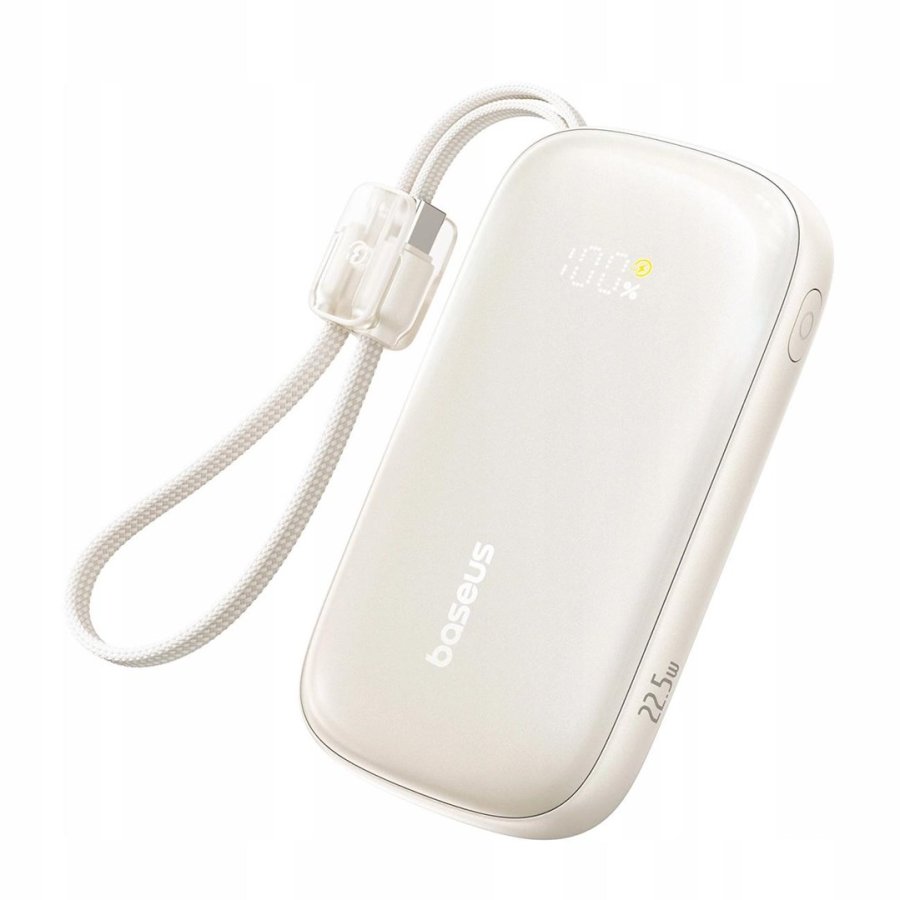 Powerbank Baseus EnerFill FC21 10000 mAh 22,5 W USB-A USB-C tytanowy z odłączanym kablem Lightning #1