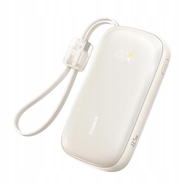 Powerbank Baseus EnerFill FC21 20000 mAh 22,5 W USB-A USB-C srebrny z odłączanym kablem Lightning #1