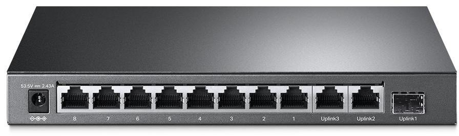 TP-Link TL-SL1311MP netv�rksswitch Ikke administreret Fast Ethernet (10/100) Str�m over Ethernet (PoE) Sort #2