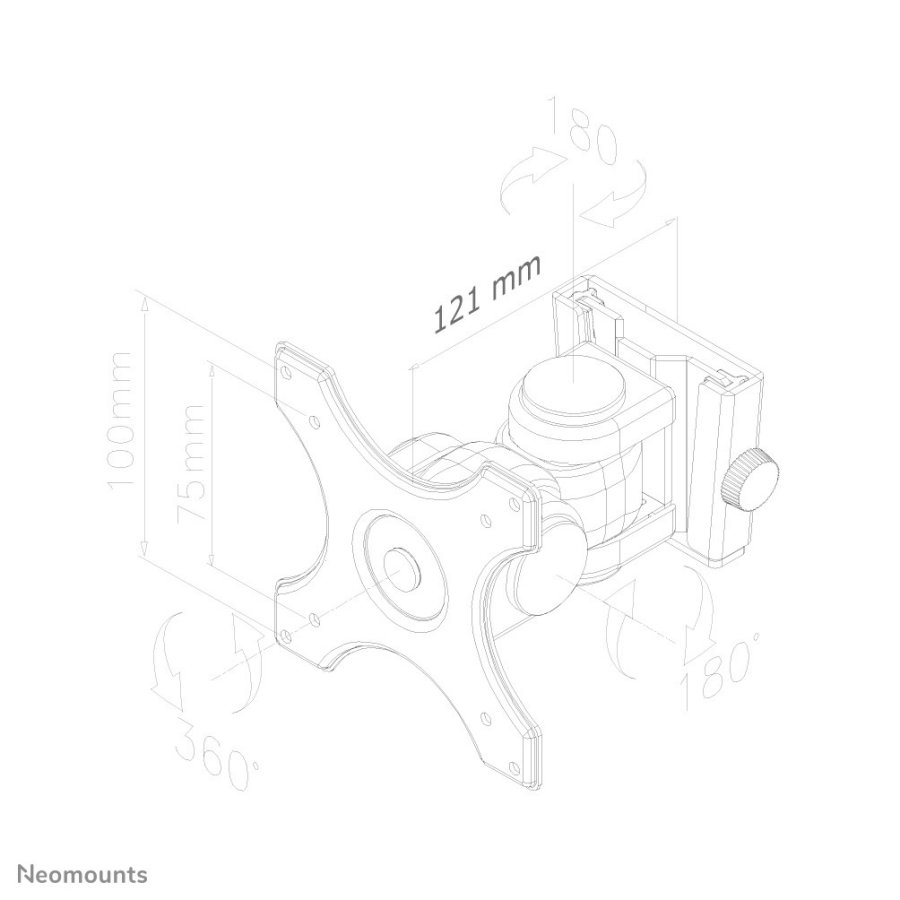 Neomounts FPMA-W250BLACK tv-beslag 76,2 cm (30