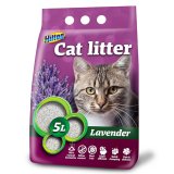 HILTON bentonit lavendel klumpende kattegrus - 5 l #1