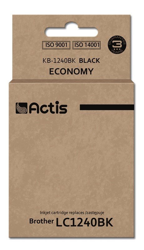 Actis KB-1240Bk Blk (erstatning for Brother LC1240BK/LC1220BK; Standard; 19 ml; sort) #1
