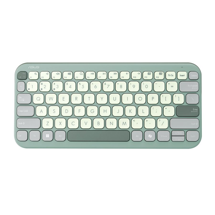 ASUS KW100 KEYBOARD/GN/GE/81 tastatur Hjem Bluetooth QWERTZ Tysk Gr�n, Lysegr�n #1