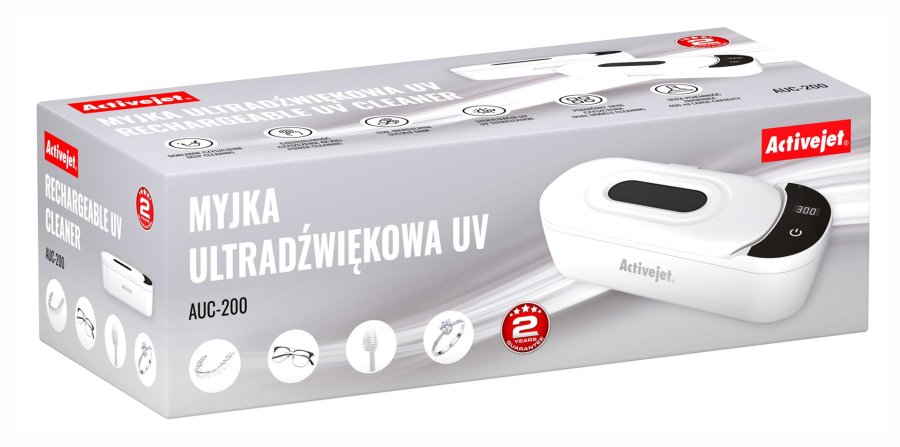 Activejet Ultralydsvasker UV AUC-200 hvid #4