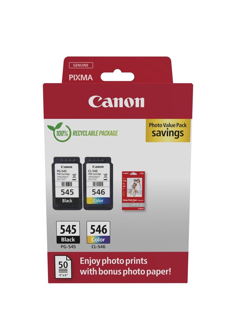 Canon 8287B008 blkpatron 2 stk Original Sort, Bl, Magenta, Gul #1