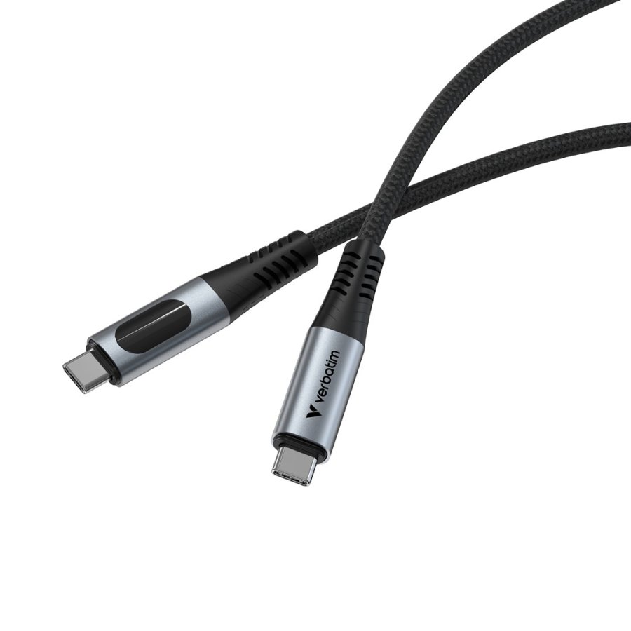 Verbatim 31849 USB-kabel USB4 Gen 2x2 1,2 m USB C Sort #3