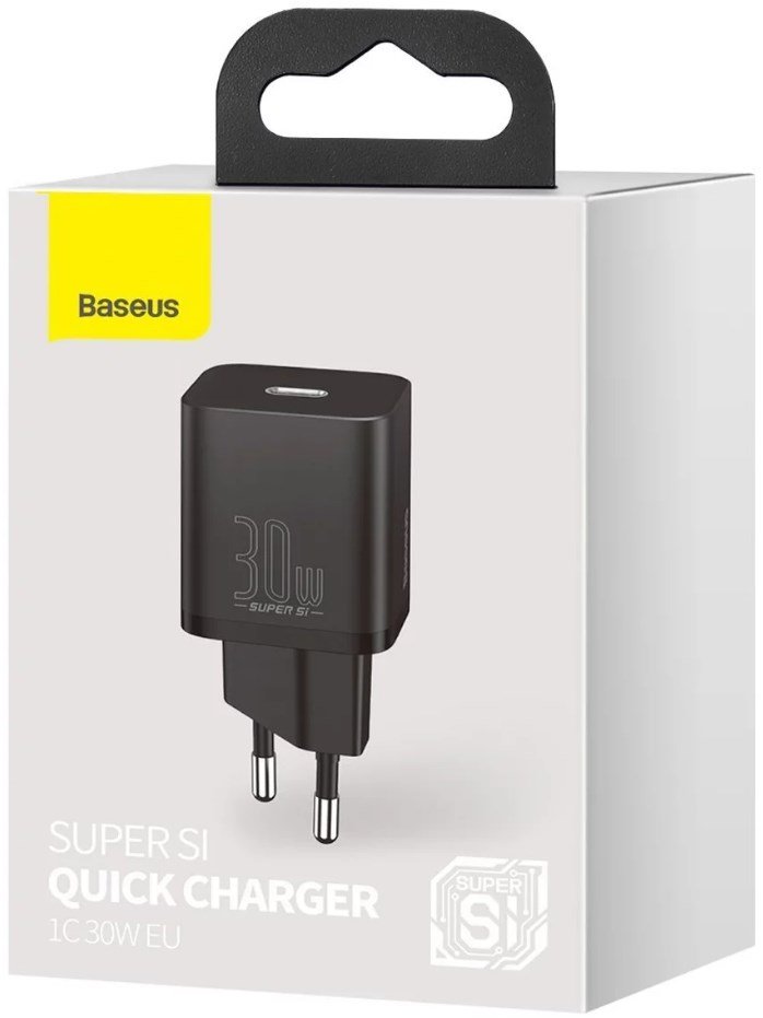 Baseus CCSUPJ01 oplader til mobil enhed Universel Sort Vekselstrm Hurtig opladning Indendrs #4