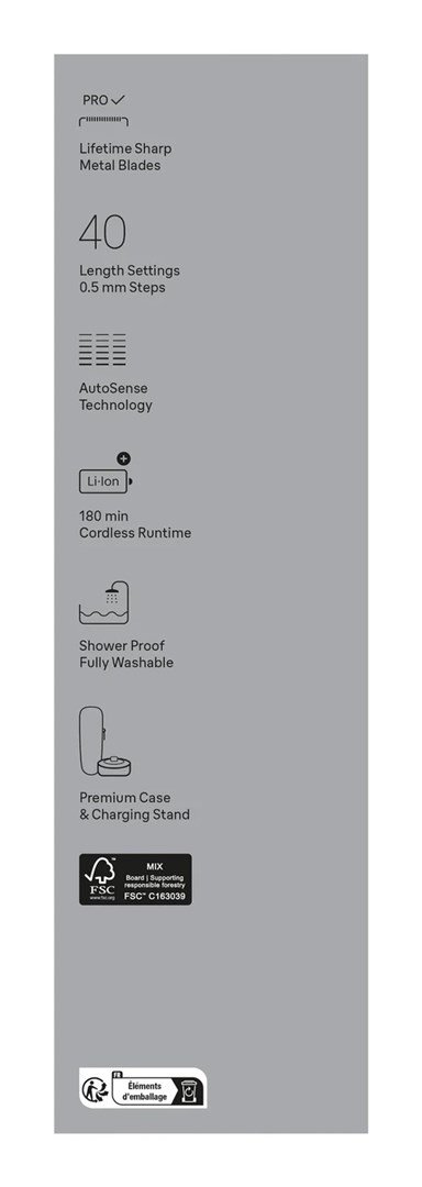 Braun BeardTrimmer 9 BT9421 sk�g trimmer Batteri 40 Sort #6