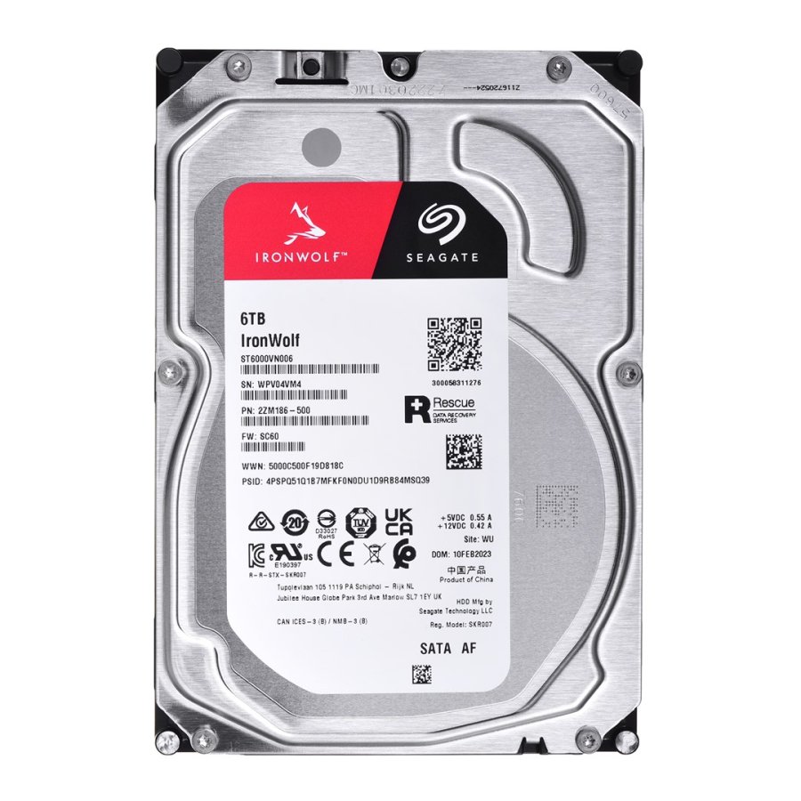 Seagate IronWolf harddisk 6 TB 256 MB 3.5