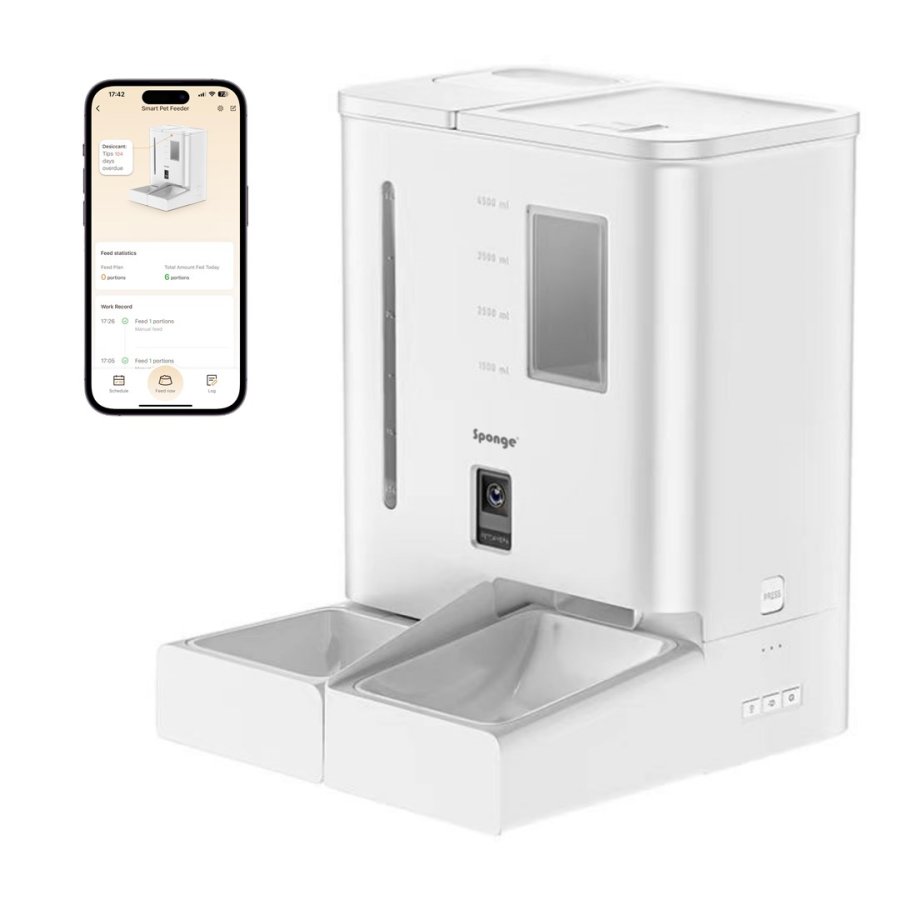 SPONGE Pet Feeder Smart Dual - intelligent foderdispenser til kledyr  5l #4