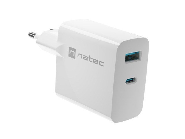 NATEC RIBERA GAN OPLADER 1X USB-A + 1X USB-C 45W HVID #4