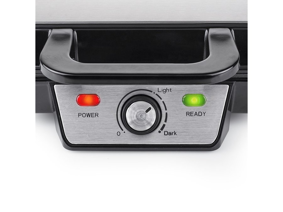 Tristar WF-2195 vaffeljern 2 vaffel/vafler 1000 W Sort, Rustfrit stl #5