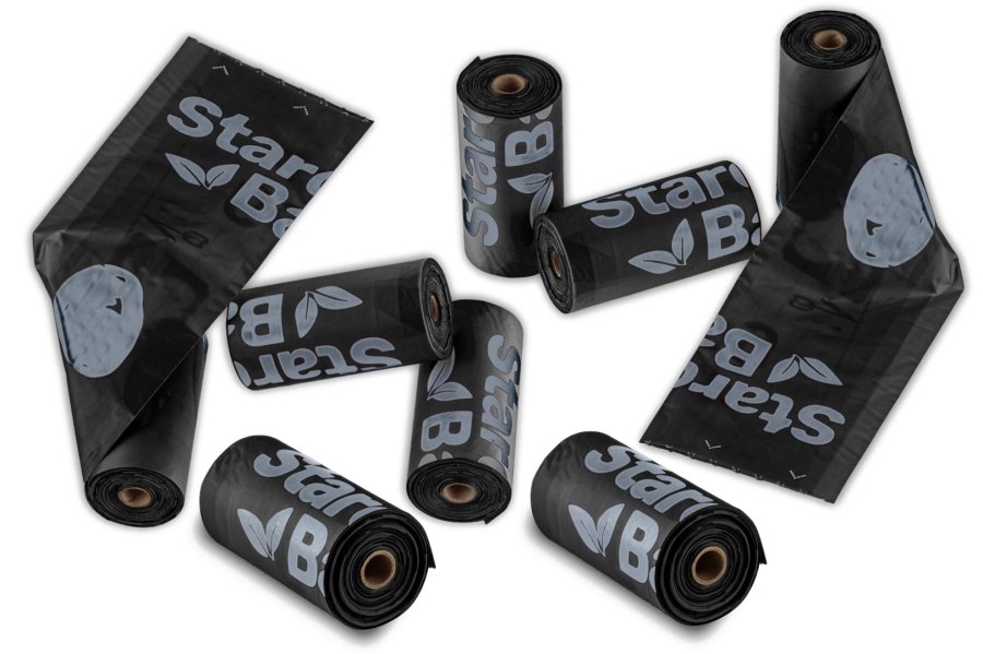 STARCHBAG BIO komposterbare poser til affring sorte  8x15 stk. #2