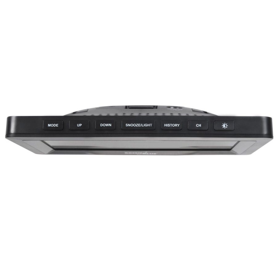 GreenBlue trdls vejrstation, farve, med DCF, mnefaser, barometer, kalender, strmforsyning, GB540N #5