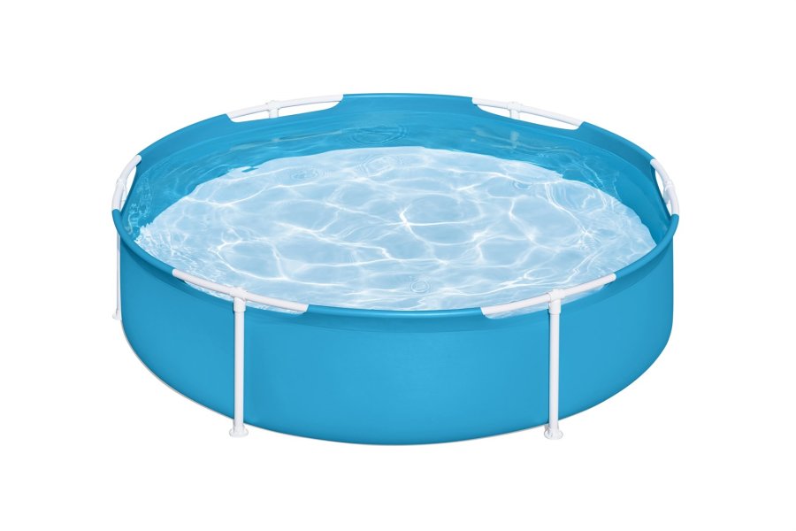 Bestway 56283 / 24 swimmingpool til over jorden Indrammet pool Rund Bl� #1