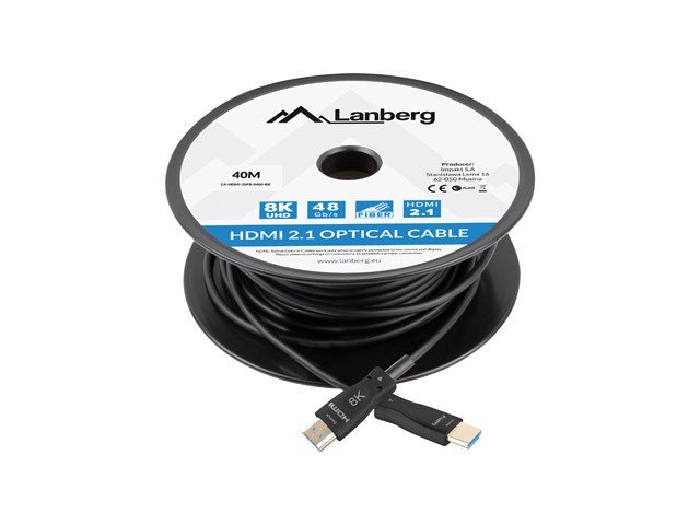 LANBERG HDMI-KABEL M/M V2.1 40M 8K OPTISK AOC #1