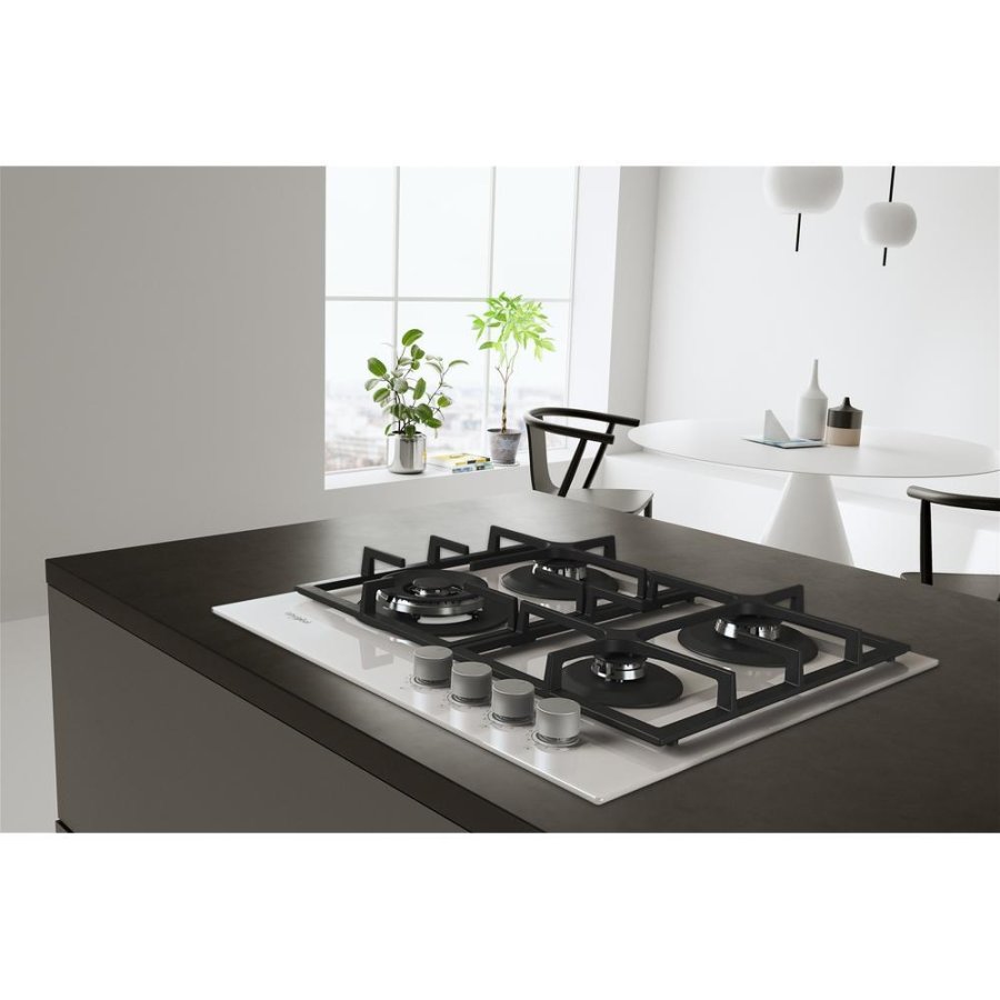 Whirlpool AKTL629/WH Hvid Indbygget 59 cm Gaskomfur 4 zone(s) #7
