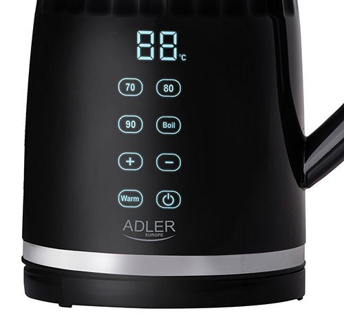 Adler AD 1350 1,7L temperaturkontrolleret LED elkedel Sort #3