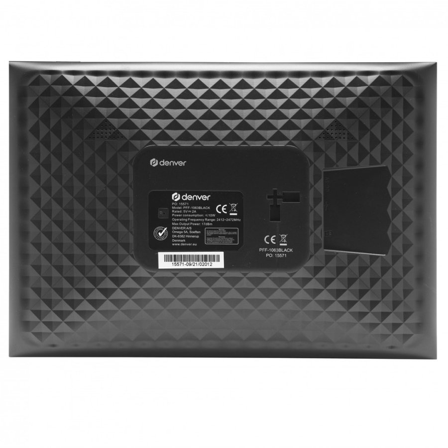 Denver PFF-1063BLACK digital fotoramme Sort 25,6 cm (10.1