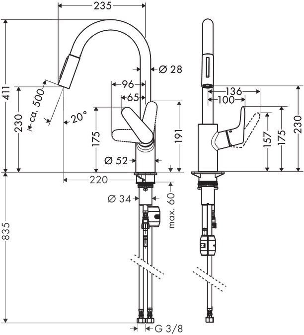 Hansgrohe Focus Rustfrit st�l #5