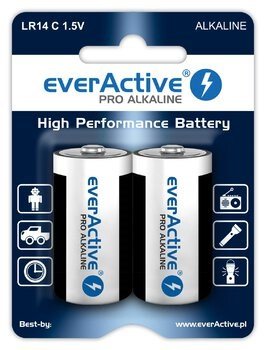 EverActive Pro Alkaline-batterier LR14 C - blister 2 stk. #1