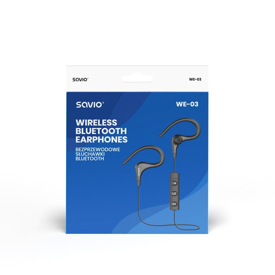 Bluetooth sportsheadset Savio WE-03 Sort #3