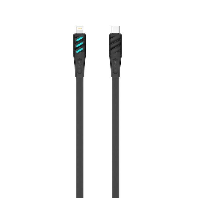 Havit CB6255 - USB Type C til Lightning-opladerkabel, 1 m (sort) #2