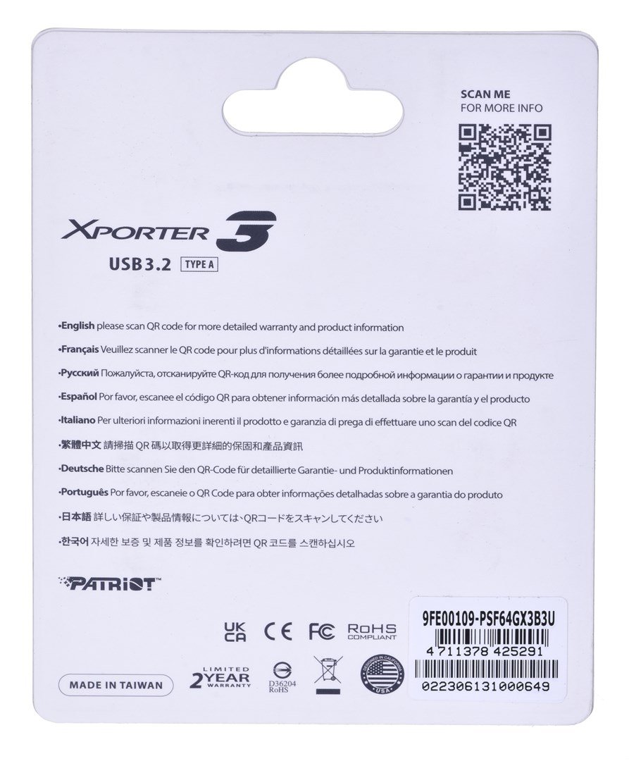 PARTIOT FLASHDRIVE Xporter 3 64GB Type A USB 3.2 #4