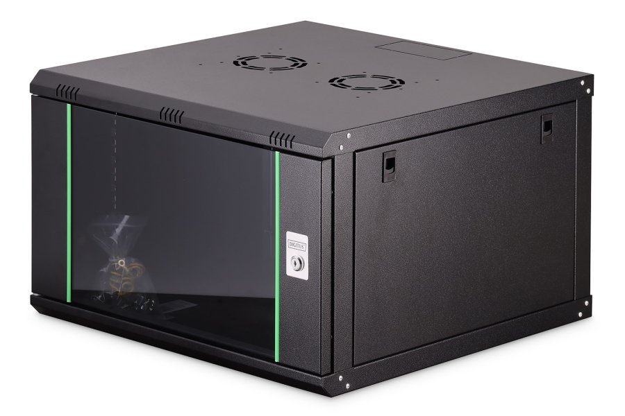 Digitus DN-19 07U-6/6-EC-SW stativ 7U V�gmonteret stativ Sort #1