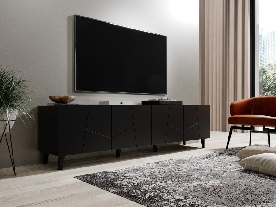 RTV-skab ETNA 200x42x52 mat sort #4