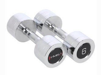 HMS Fitness CHD06 Hndvgt med fast vgt 6 kg 2 stk #7