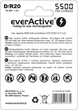 Akkumulatorer everActive R20/D Ni-MH 5500 mAh ready to use #2