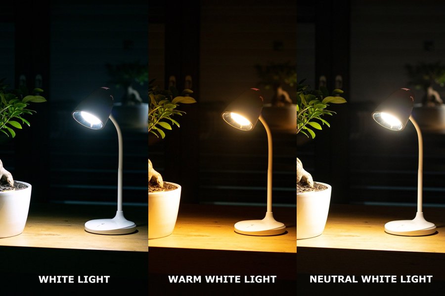 Montis Wielofunkcyjna akumulatorowa lampka biurkowa LED MT044 bordlampe 3 W Hvid #7