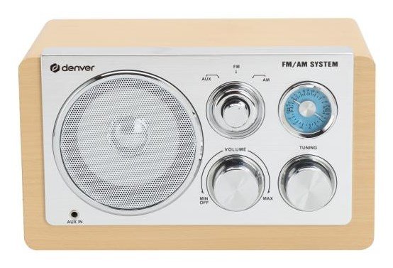 Denver TR-63LW radio Personligt Analog Bamboo, Slv #1