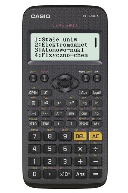 VIDENSKABELIG LOMMEREGNER CASIO FX 82CEX SORT, 12-CIFRET DISPLAY #1