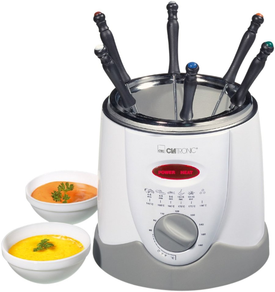 Clatronic FFR 2916 Enkelt 1 L Enkeltstende 900 W Frituregryde Gr, Hvid #1